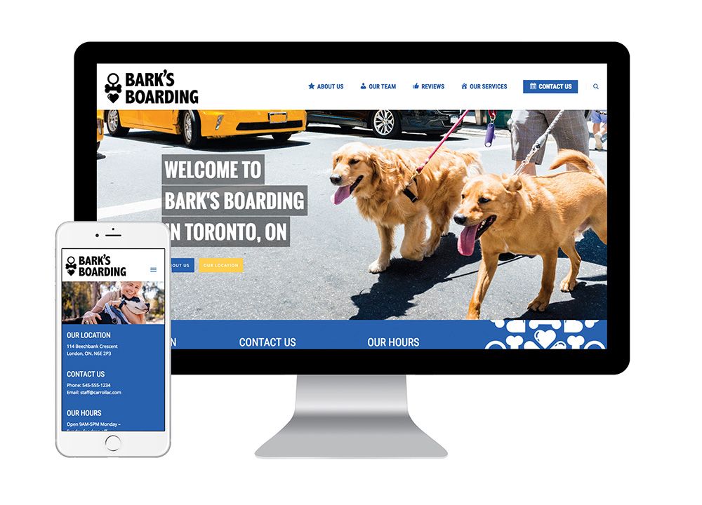 Barks boarding website