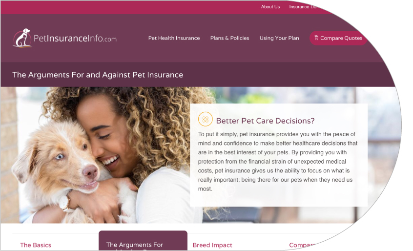 Pet Insurance PR banner